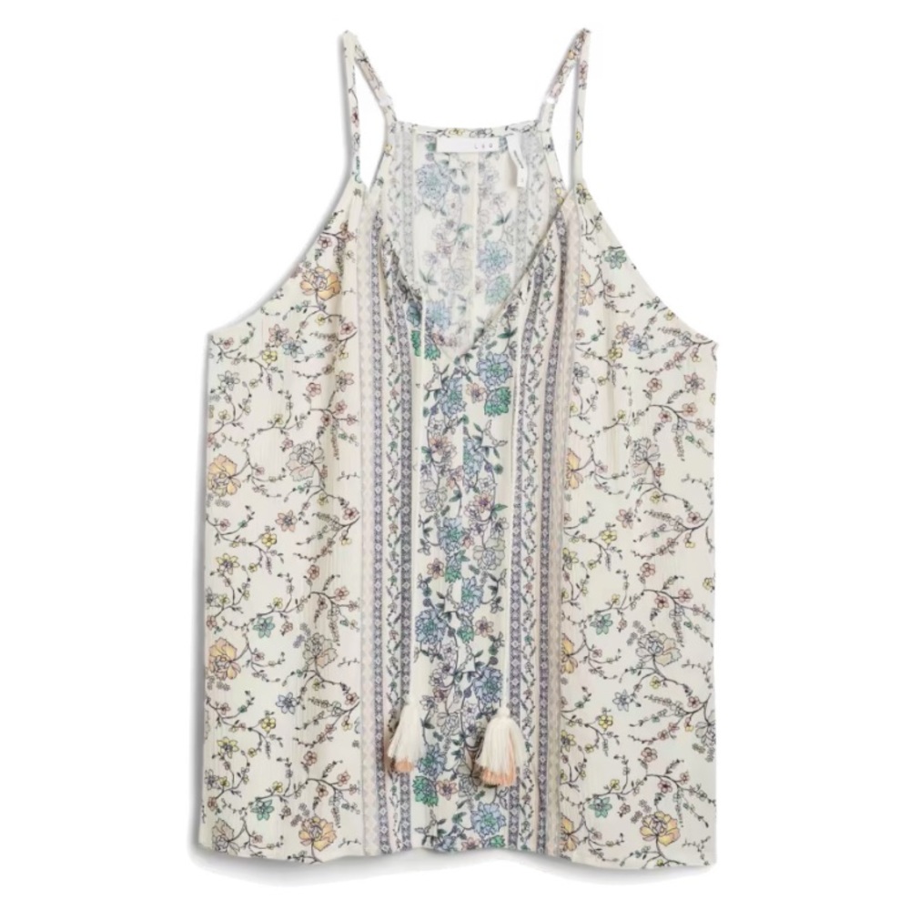 Light Floral Boho Tank